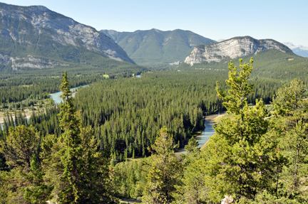 Mt. Rundle and Bow Lake