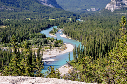 Mt. Rundle and Bow Lake