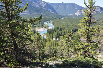 hoodoos and bow lake