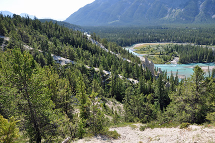 the steep trail to the hoodoos