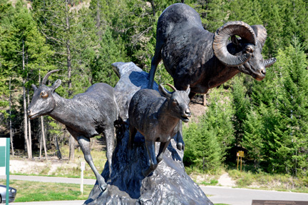 bighorn statue