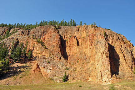 Scenery across the street from Radium Hot Springs