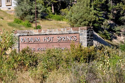 sign - Radium Hot Springs