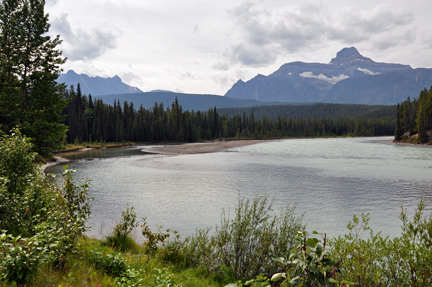 Mt. Christie and river