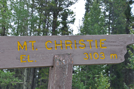 sign - Mt. Christie