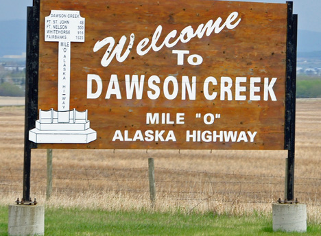 sign - welcome to Dawson Creek