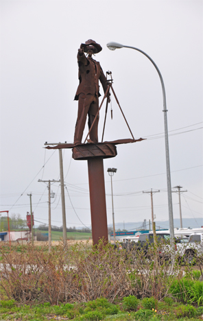 Pioneer Surveyor Statue