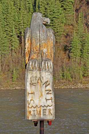 Sikanni River sign