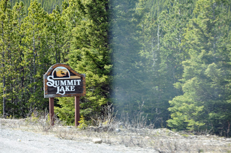 sign - Summit Lake
