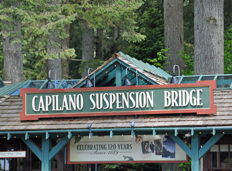 entry sign - Capilano Suspension Bridge