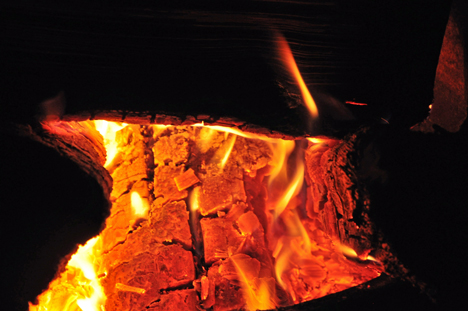 hot campfire