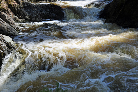 rushing water