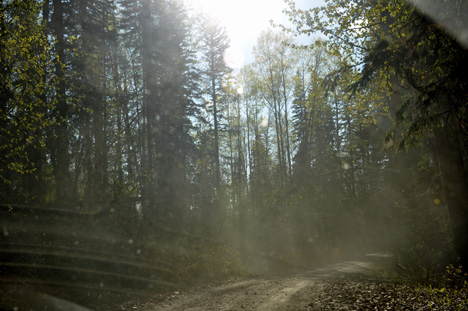 Hixon Road is a small, narrow, and curvy dirt road