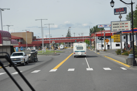 approaching the Canada-USA border