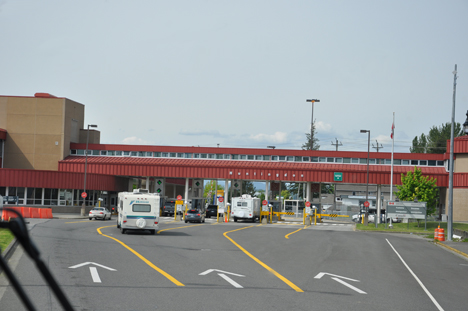 approaching the Canada-USA border