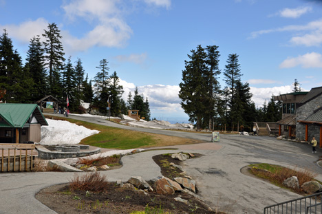 first view at the top of Grouse Mountain