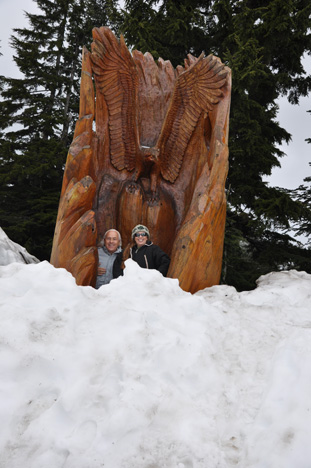 Lee and Karen in the carving