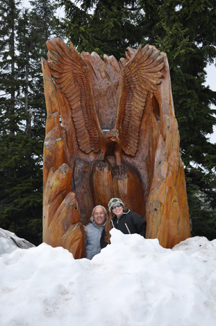 Lee and Karen in the carving