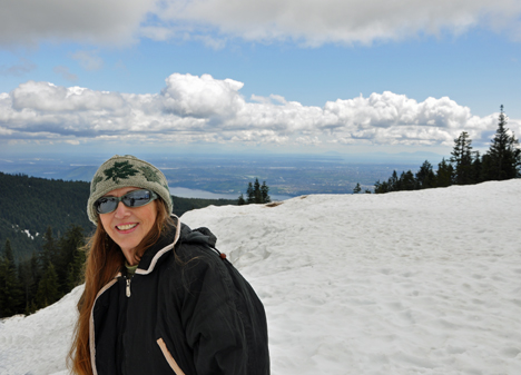 Karen Duquette on Grouse Mountain