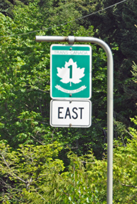 Trans Canada 1 sign