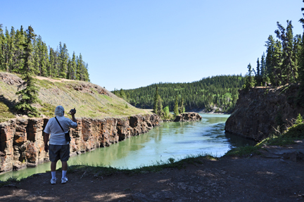 Lee Duquette filming Miles Canyon