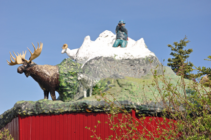 Haines Junction monument