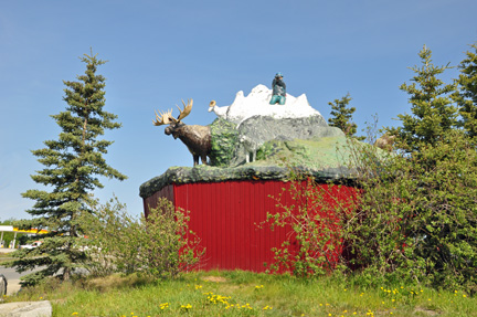 Haines Junction monument