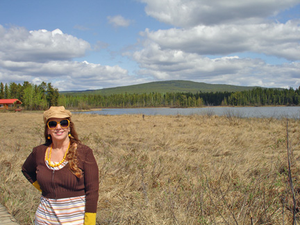 Karen Duquette by the lake