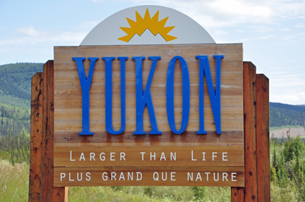 sign - entering Yukon Territory