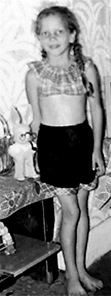 Karen and her bunny rabbit