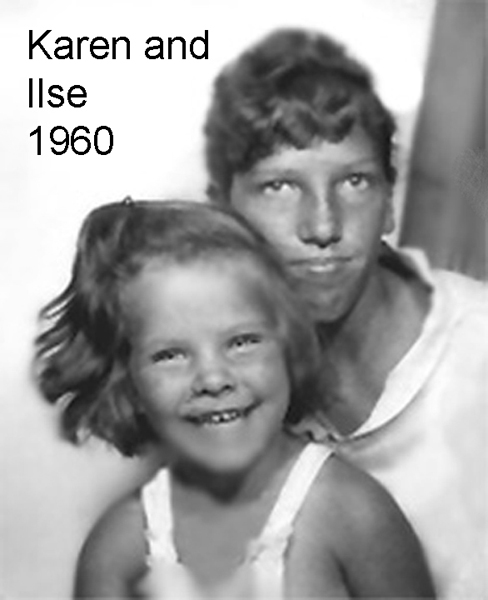 Karen and her youngest sister.