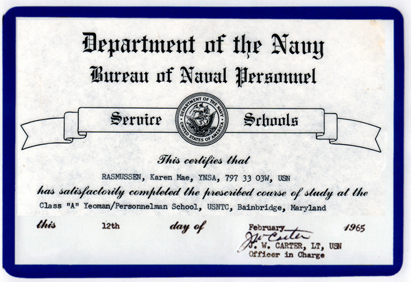 graduation certificate