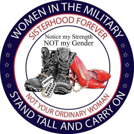 Women in th Military sign