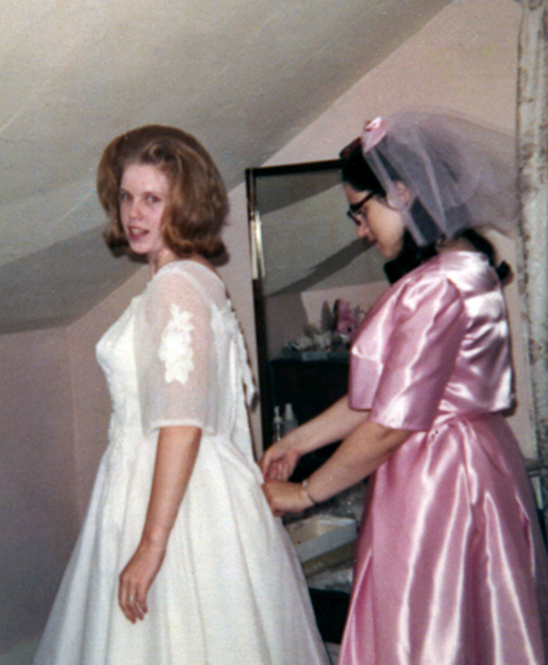 Sandy and one of her bridesmaids