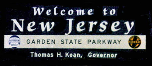 Welcome to New Jersey sign