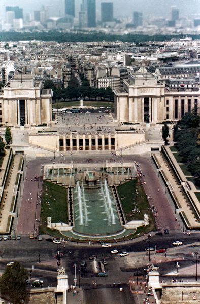 Trocadero area square and gardens