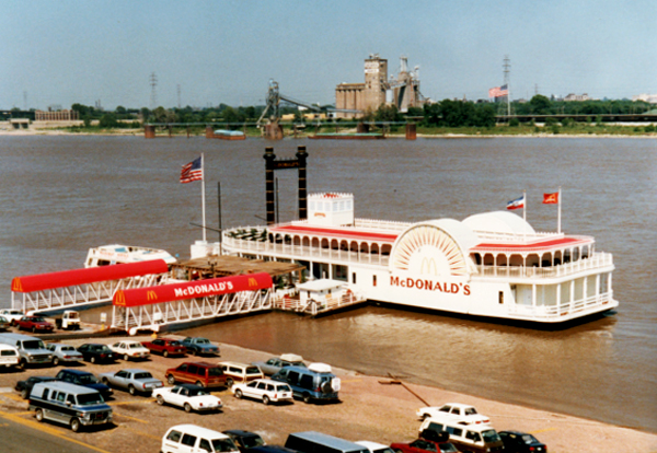 McDonald's floating boat restaurant