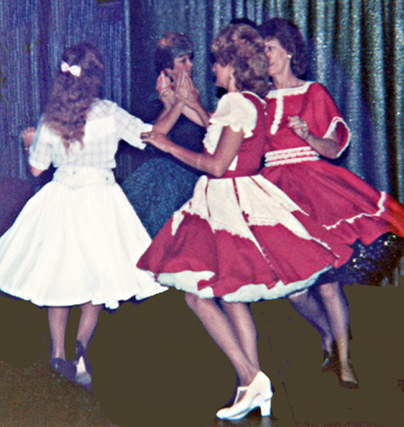 Karen Duquette square dancin