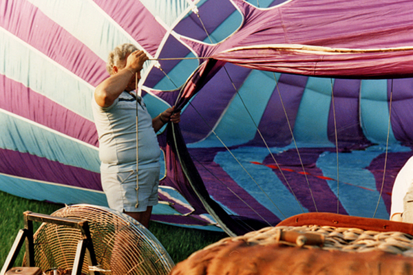 Lee Duquette and the hot air balloon