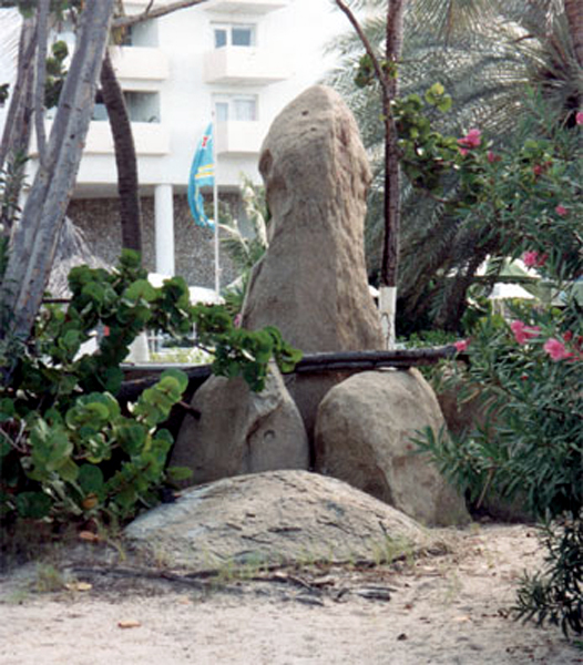 Weird rocks outside of the hotel