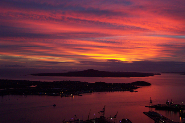 view from Auckland Skytow