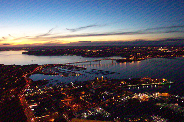 view from Auckland Skytow