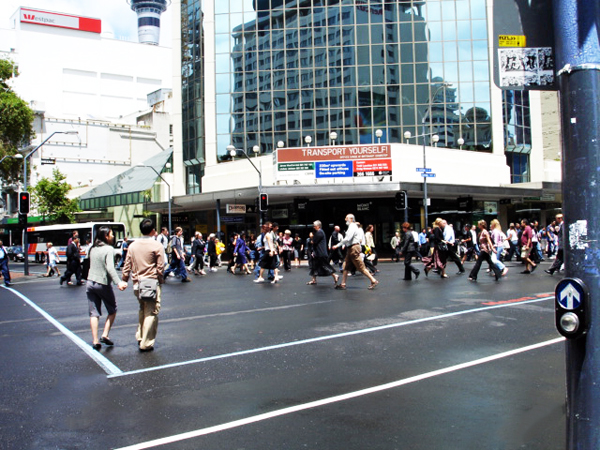 4-way street crossing