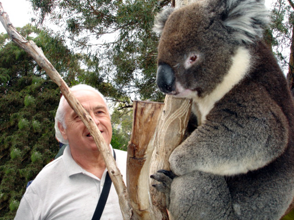 Lee Duquette and a Koala