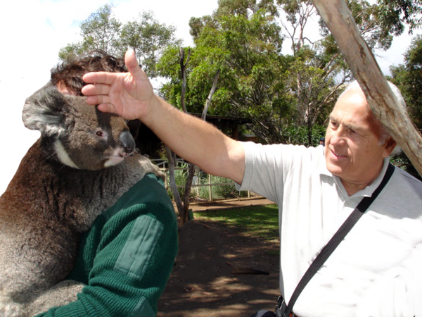 Lee Duquette and a Koala