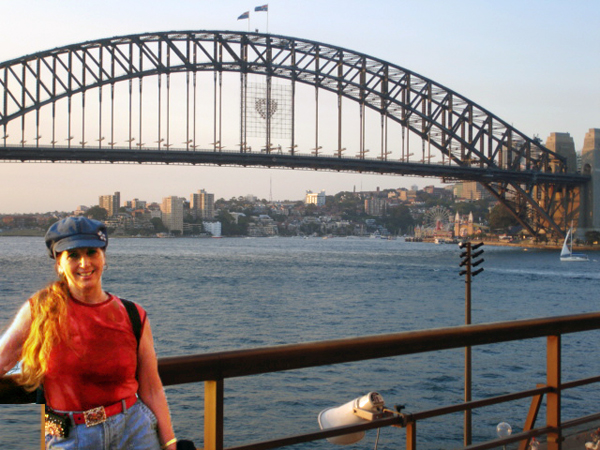 Karen Duquette at the Sydney Bridge