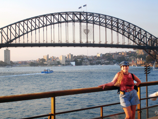 karen Duquette at the Sydney Bridge