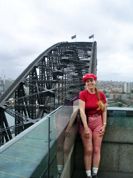 Karen Duquette at the Sydney Bridge
