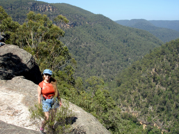 Karen Duqutte at Blue Mountains National Park