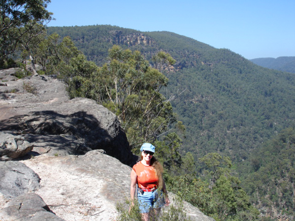 Karen Duqutte at Blue Mountains National Park